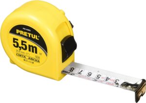 FLEXOMETRO 5m CAJA ABS PRO-55MEC PRETUL