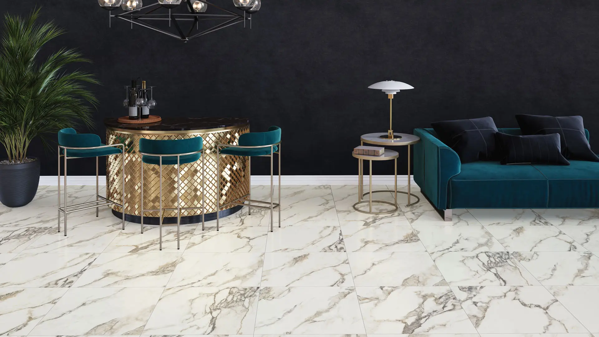 PISO 60X120 DAL-TILE AVENZA BLANCO RECT. 1.44 M2.1A. ZAV3 - Imagen 2