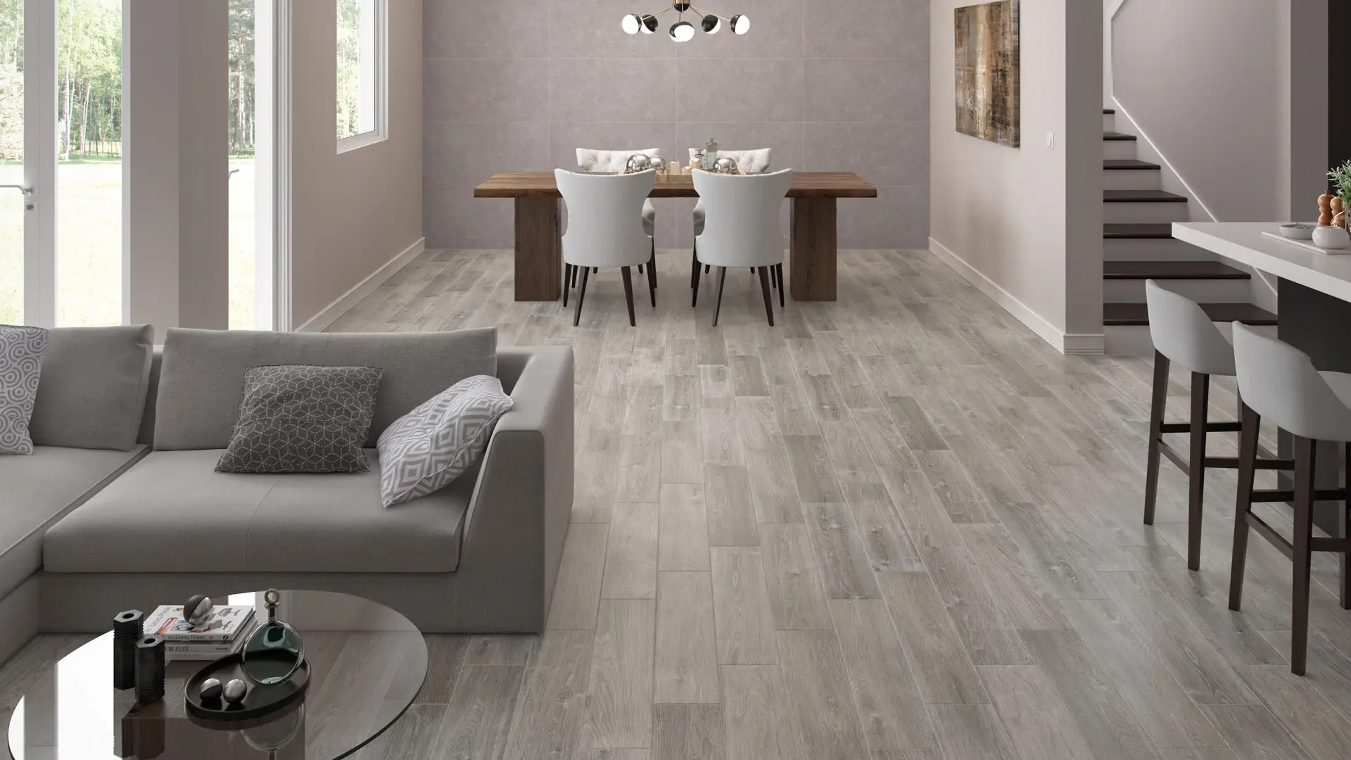 DUELA 15X66 DAL-TILE WHISPER OAK GRAY 1.47 m2. 1a. - Imagen 2