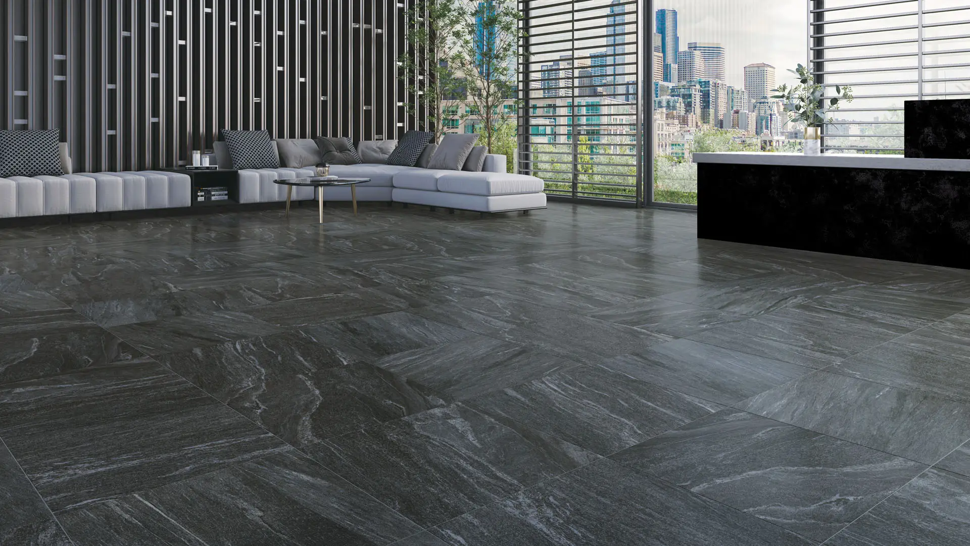 PISO 60.5X60.5 DAL-TILE STRATTO GRAY 1.83 M2. 1A. ZS37 - Imagen 2