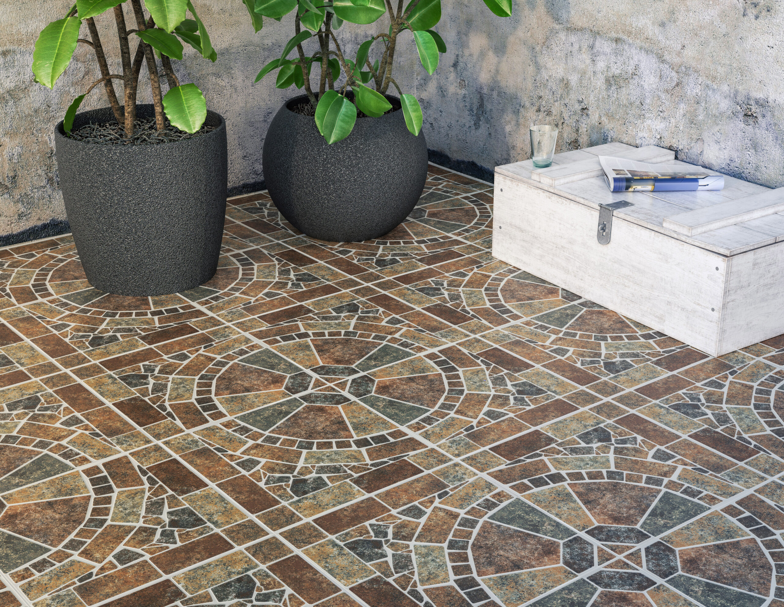 PISO 37X37 DALTILE RIOJA MULTICOLOR 2.11 M2. 1A. GRJ1 - Imagen 2