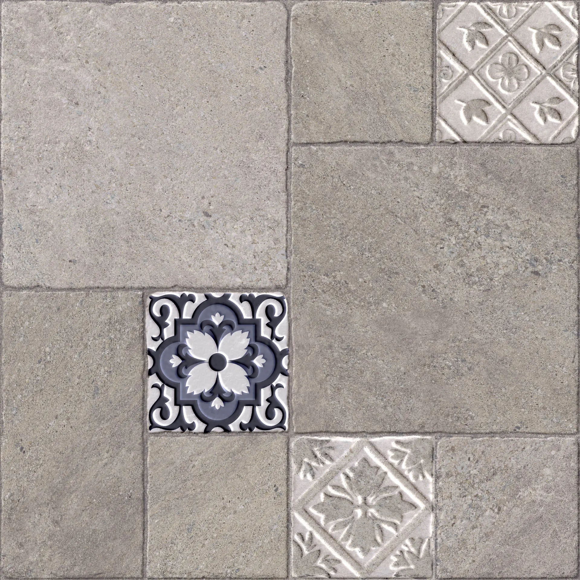 PISO 37X37 DALTILE LUCENTO GRIS 2.11 M2. 1A.