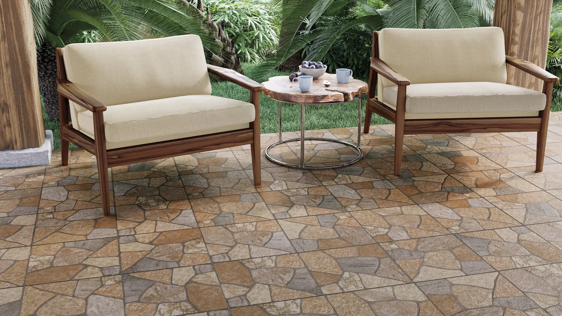 PISO 37X37 DAL-TILE PATIO TERRAZA OCRE 2.11 M2. 1A. ZPT3 - Imagen 2