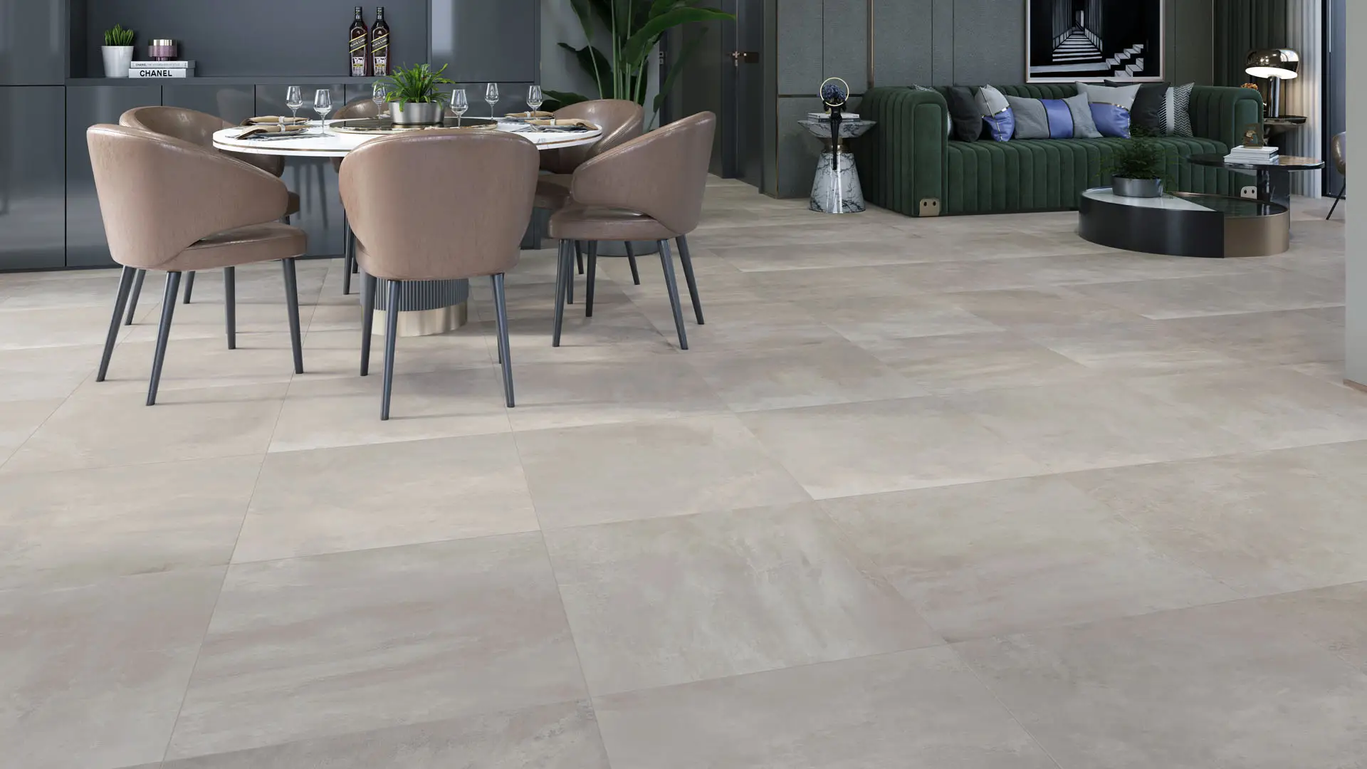 PISO 60X60 DAL-TILE DISTRICT GRAY RECT. 1.80 M2.1A. GDI1 - Imagen 2