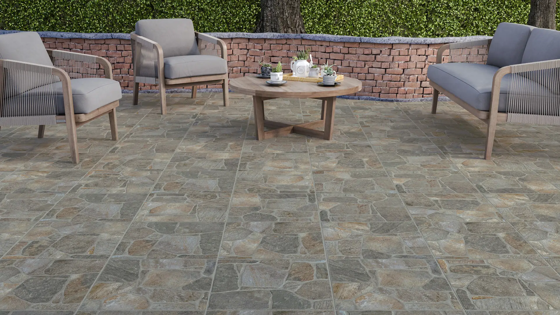 PISO 45X45 DAL-TILE GIRONA GRIS 1.64 M2. 1A. ZGR5 - Imagen 2