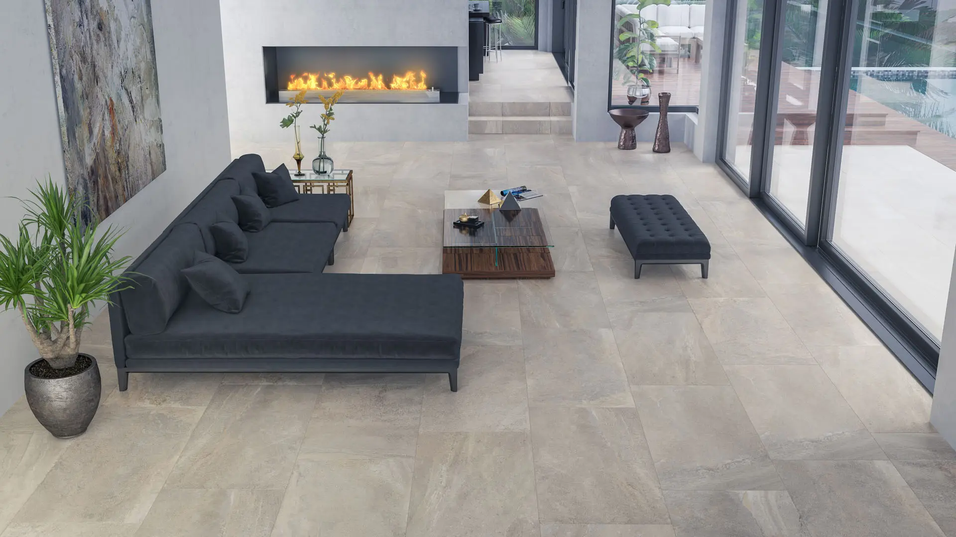 PISO 60X120 DAL-TILE INTEGRITY SAND RECT. 1.44 M2. 1A. ZIN2 - Imagen 2