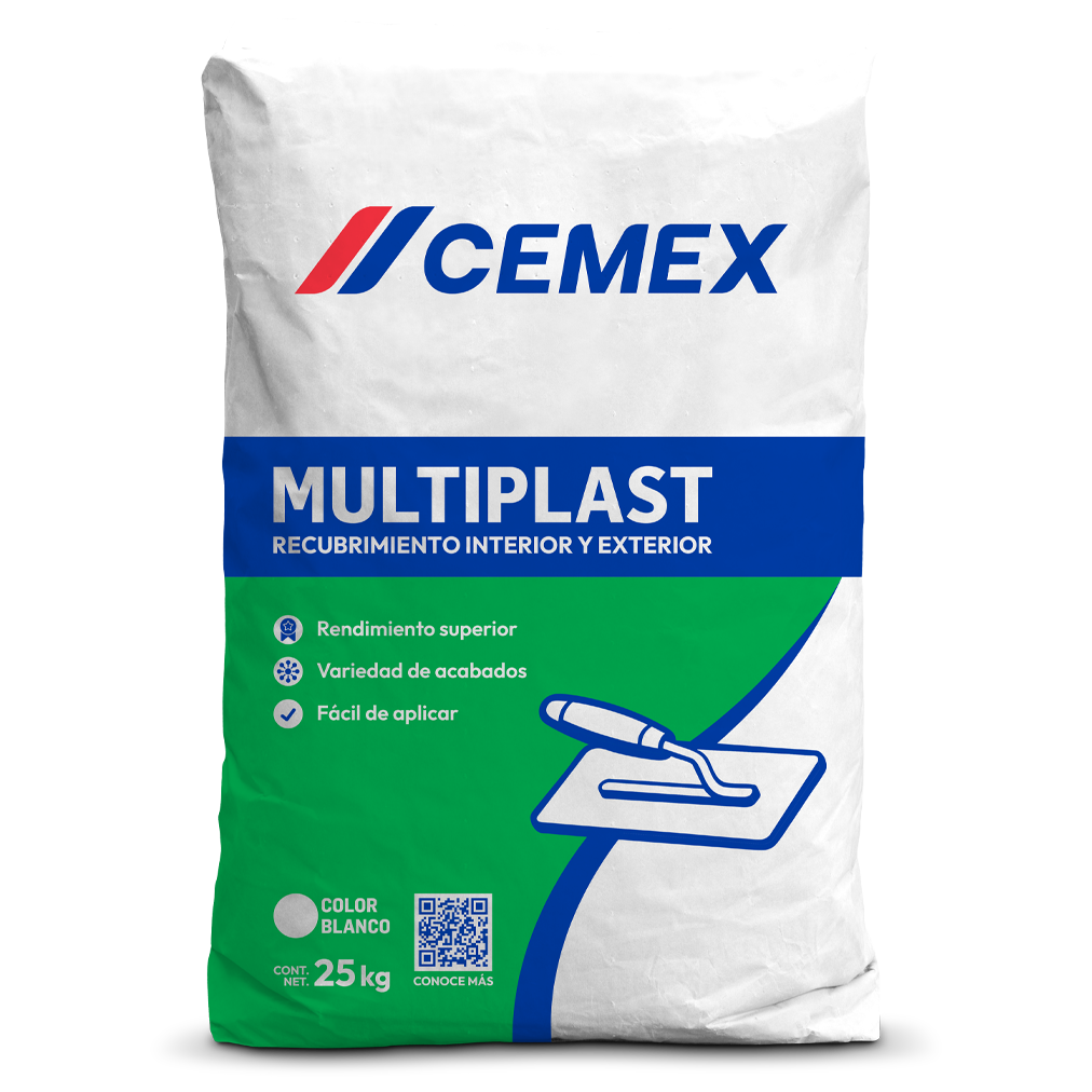 MORTERO MULTIPLAST ESPECIAL CEMEX (25 KILOS) BTO