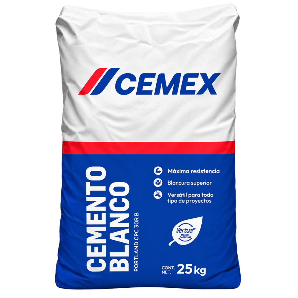 CEMENTO BLANCO CEMEX CPC 30R (25 KILOS) BTO